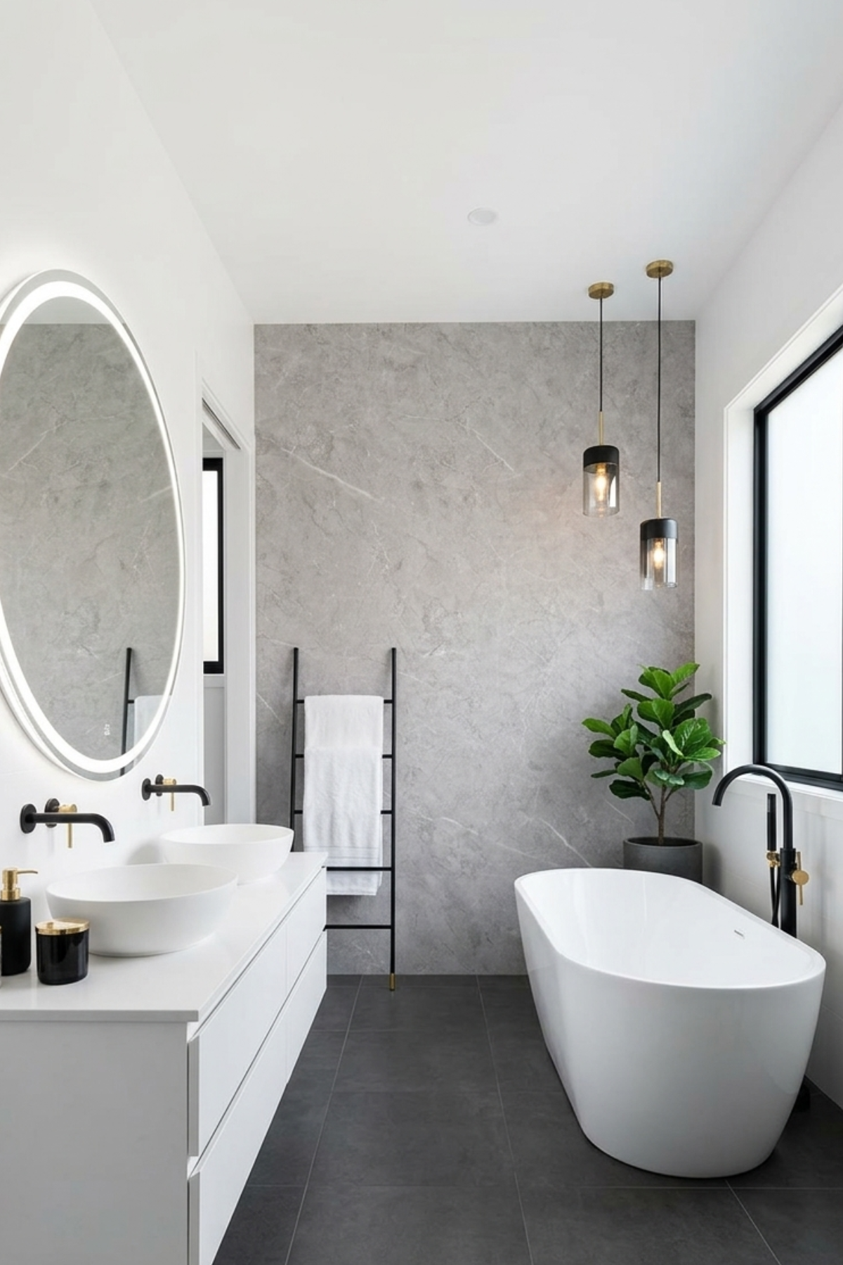 Grigio Nebbia - Stone Matt Stenski Panel 260x122cm