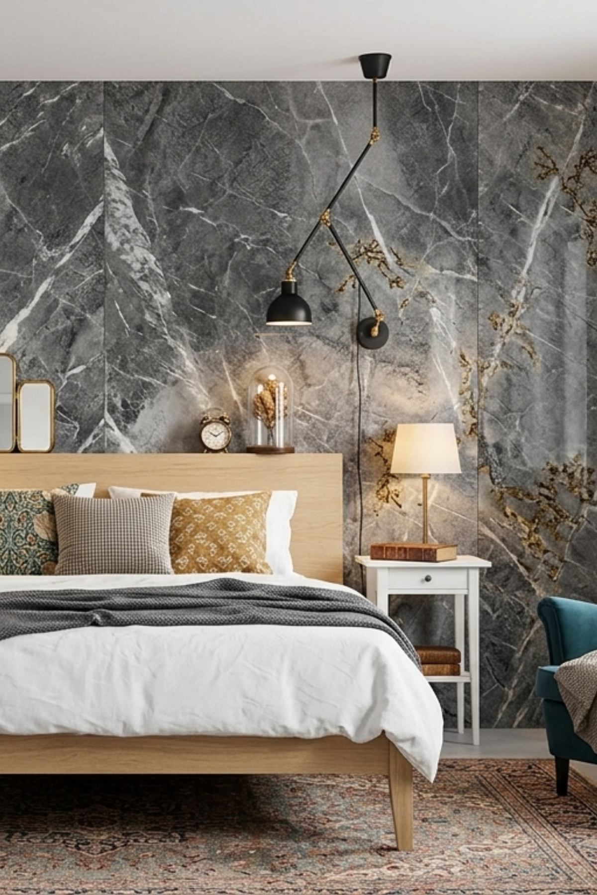 Grigio Scisto — High Gloss Stenski Panel 260x122cm